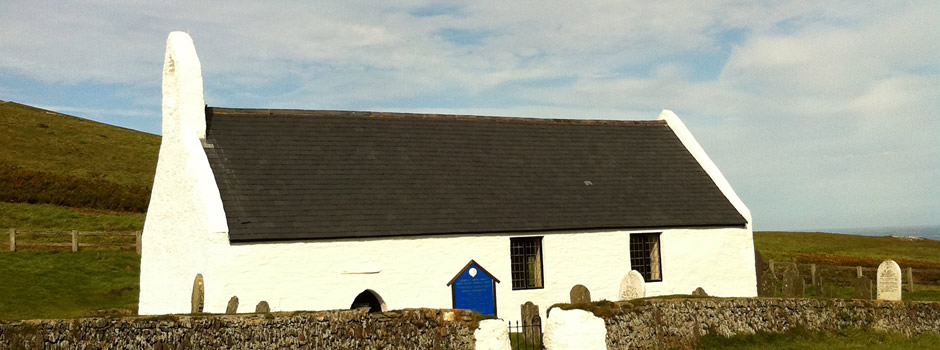 The pretty church at Mwnt