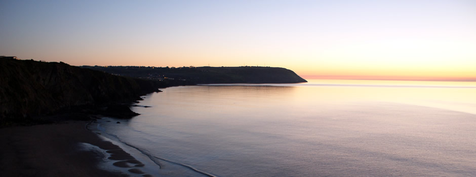 Watching the sunset over Aberporth