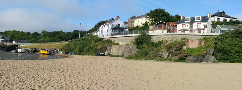 View towards our holiday apartments